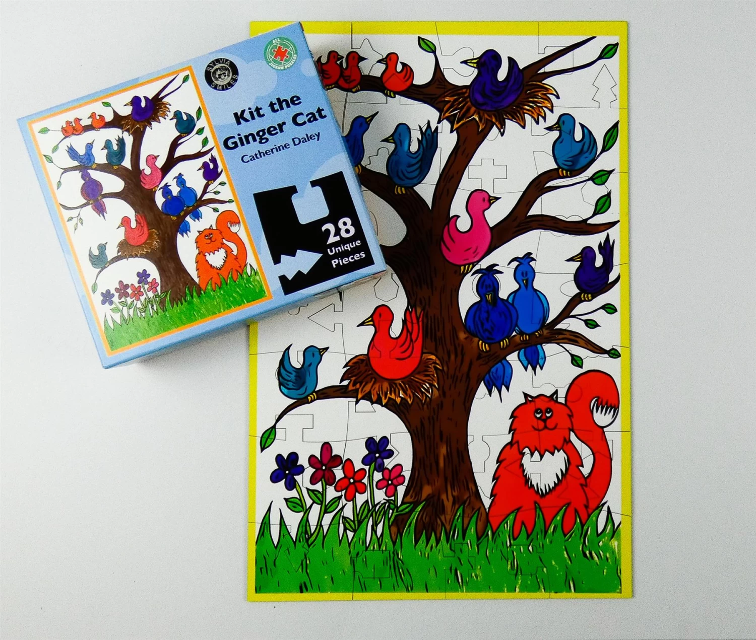 "Kit The Ginger Cat" Sight Impaired 28 Piece Wooden Jigsaw Puzzle - Image 3