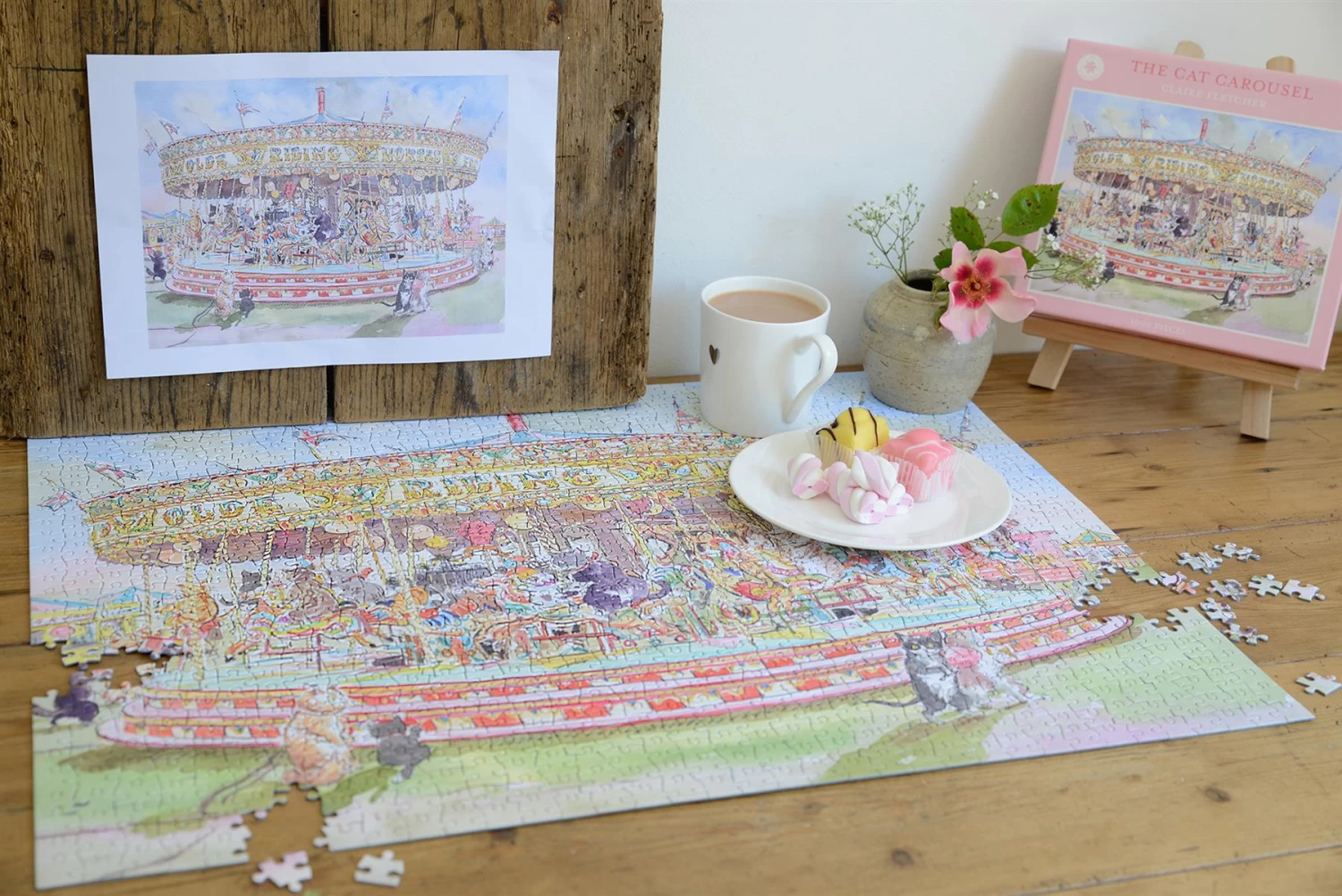 The Cat Carousel 1000 Piece Jigsaw Puzzle - Image 9