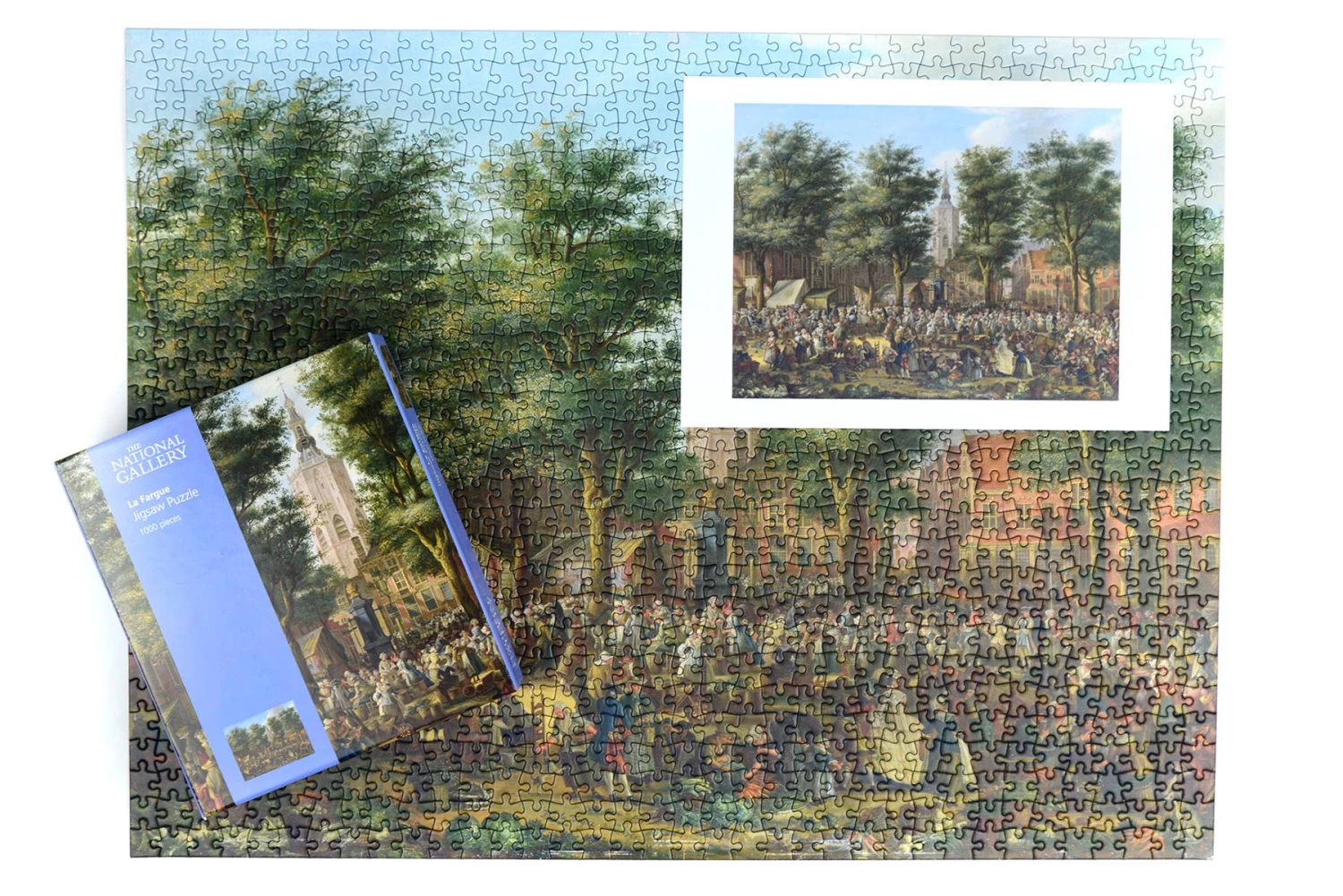 The Grote Markt At The Hague - National Gallery 1000 Piece Jigsaw Puzzle - Image 4