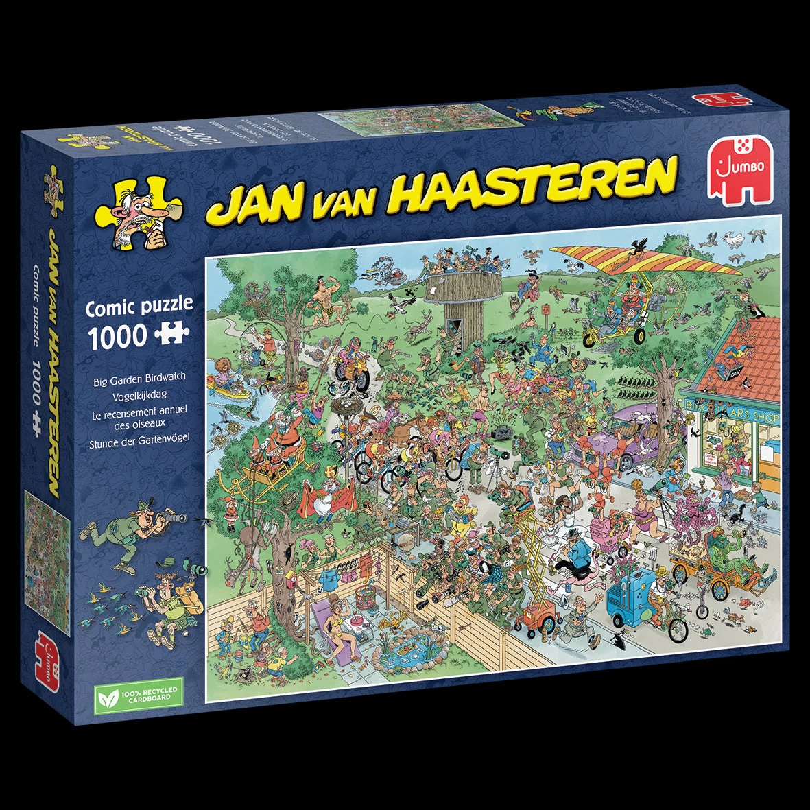 Jumbo Jan Van Haasteren Big Garden Birdwatch 1000 Piece Jigsaw Puzzle - Image 3