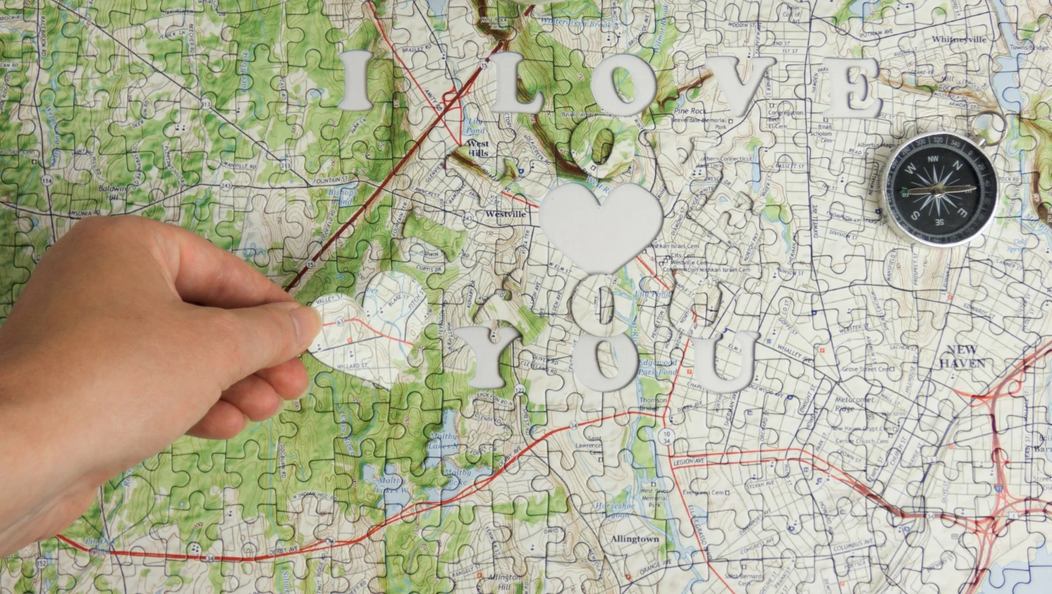 We First Met Here - Personalized US Map Puzzle - Image 7