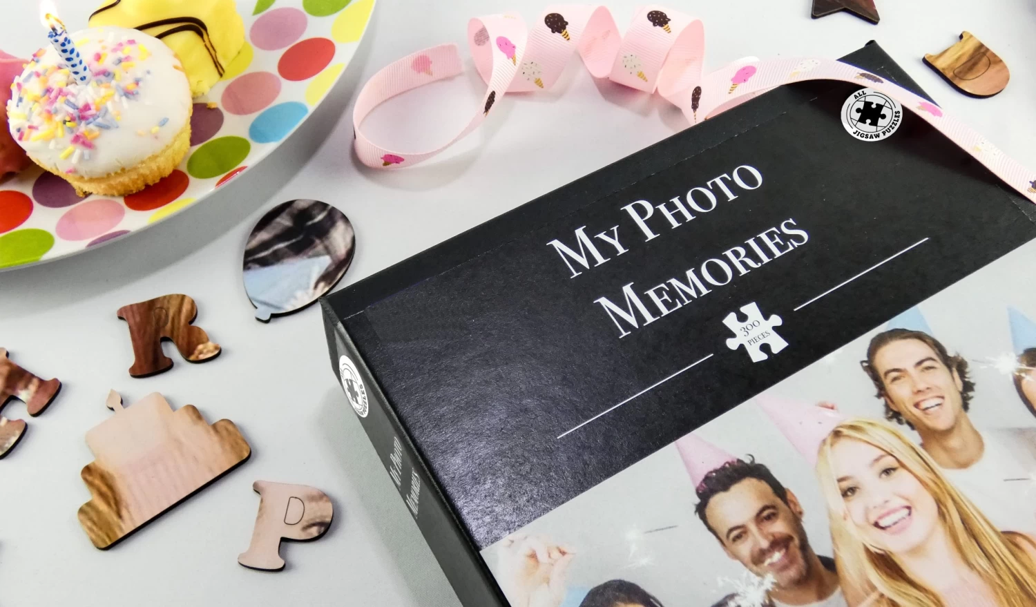 My Photo Memories - Happy Birthday - 300 Piece Wooden Puzzle - Image 5