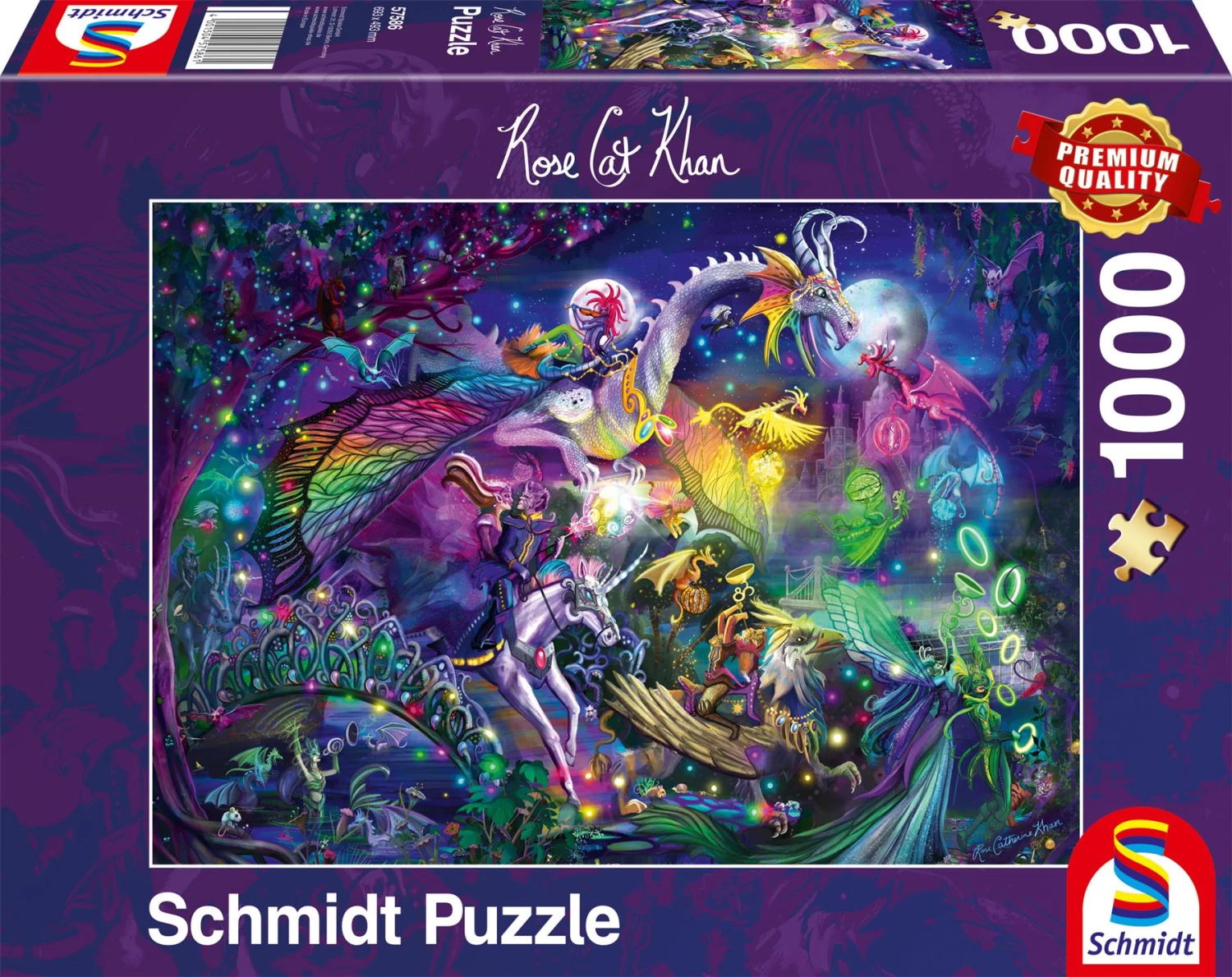 Schmidt Rose Cat Khan: Summer Night Circus 1000 Piece Jigsaw Puzzle - Image 2