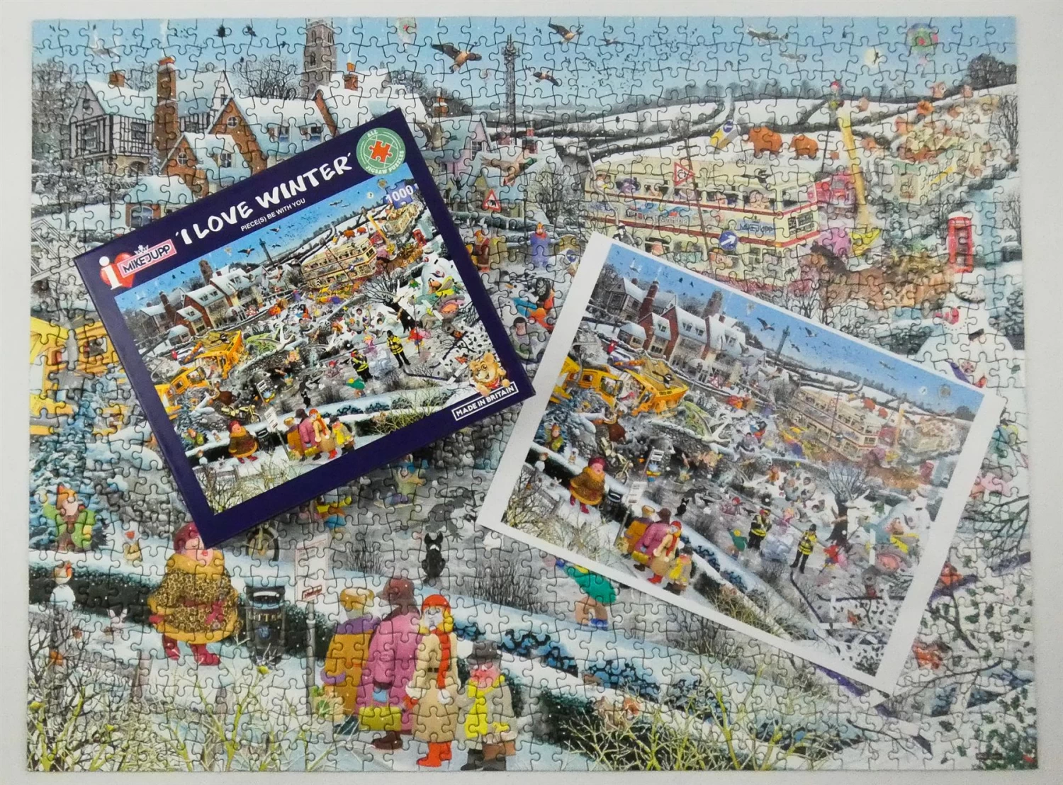 Mike Jupp I Love Winter 1000 Piece Jigsaw Puzzle - Image 4