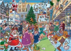 Jumbo Wasgij Christmas 19 Santa Dash 2 X 1000 Piece Jigsaw Puzzle