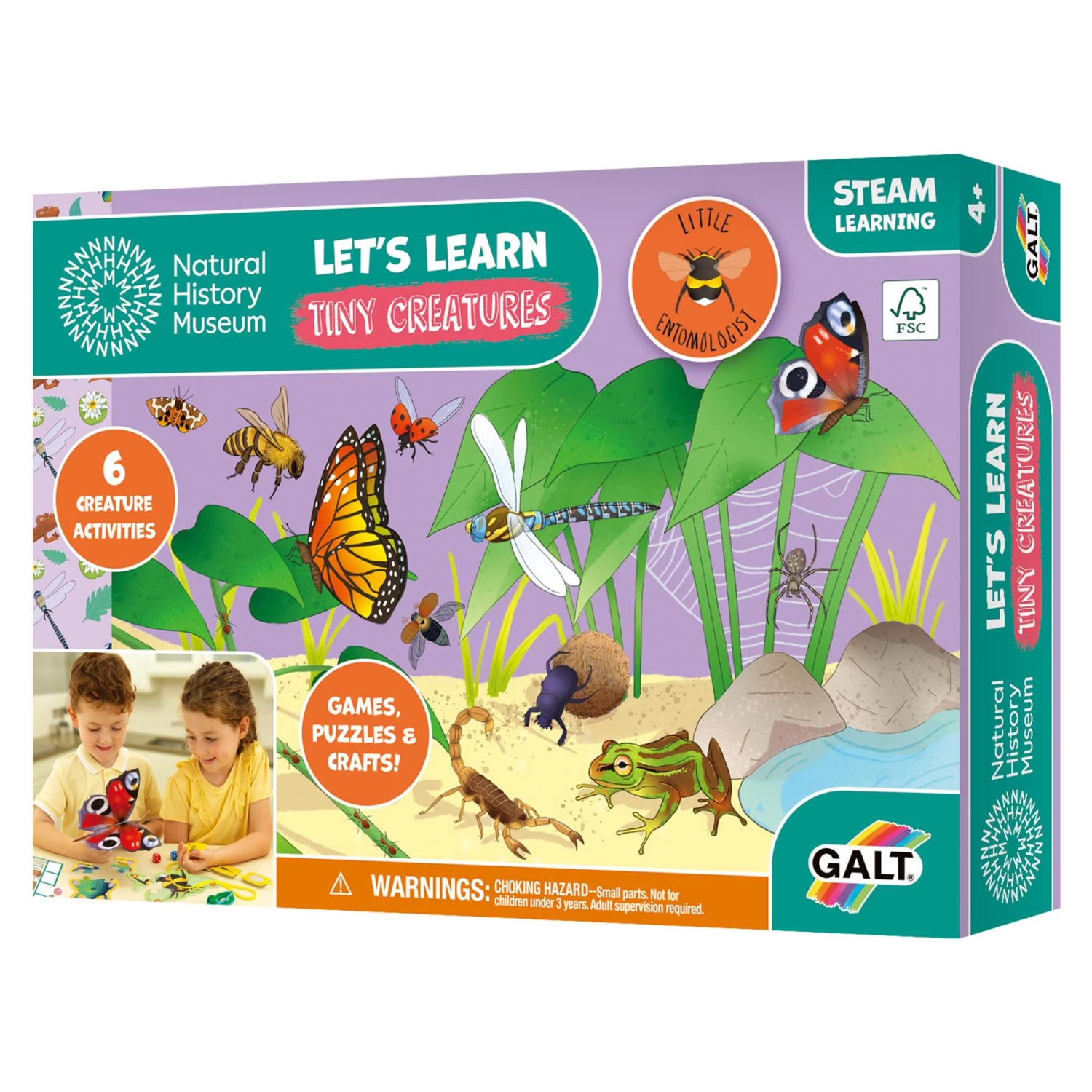 Jumbo Natural History Museum Let's Learn Tiny Creatures Activity Pack - Image 3