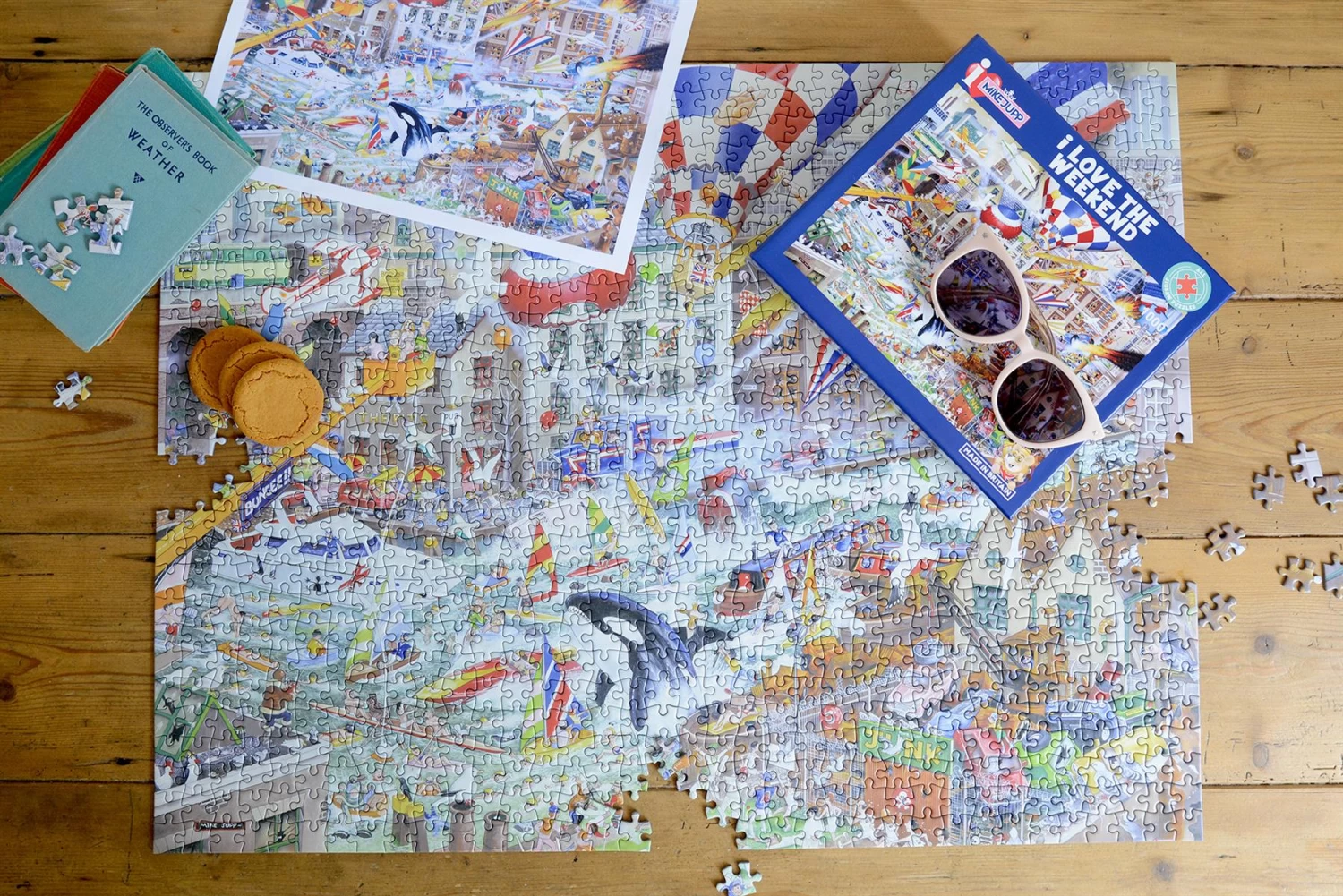 Mike Jupp I Love The Weekend 1000 Piece Jigsaw Puzzle - Image 3