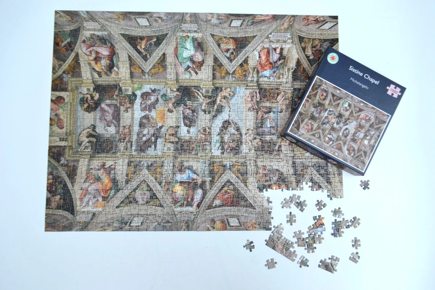 Sistine Chapel Ceiling By Michelangelo Jigsaw Puzzle - 1000 Or 500 Pieces - Image 4