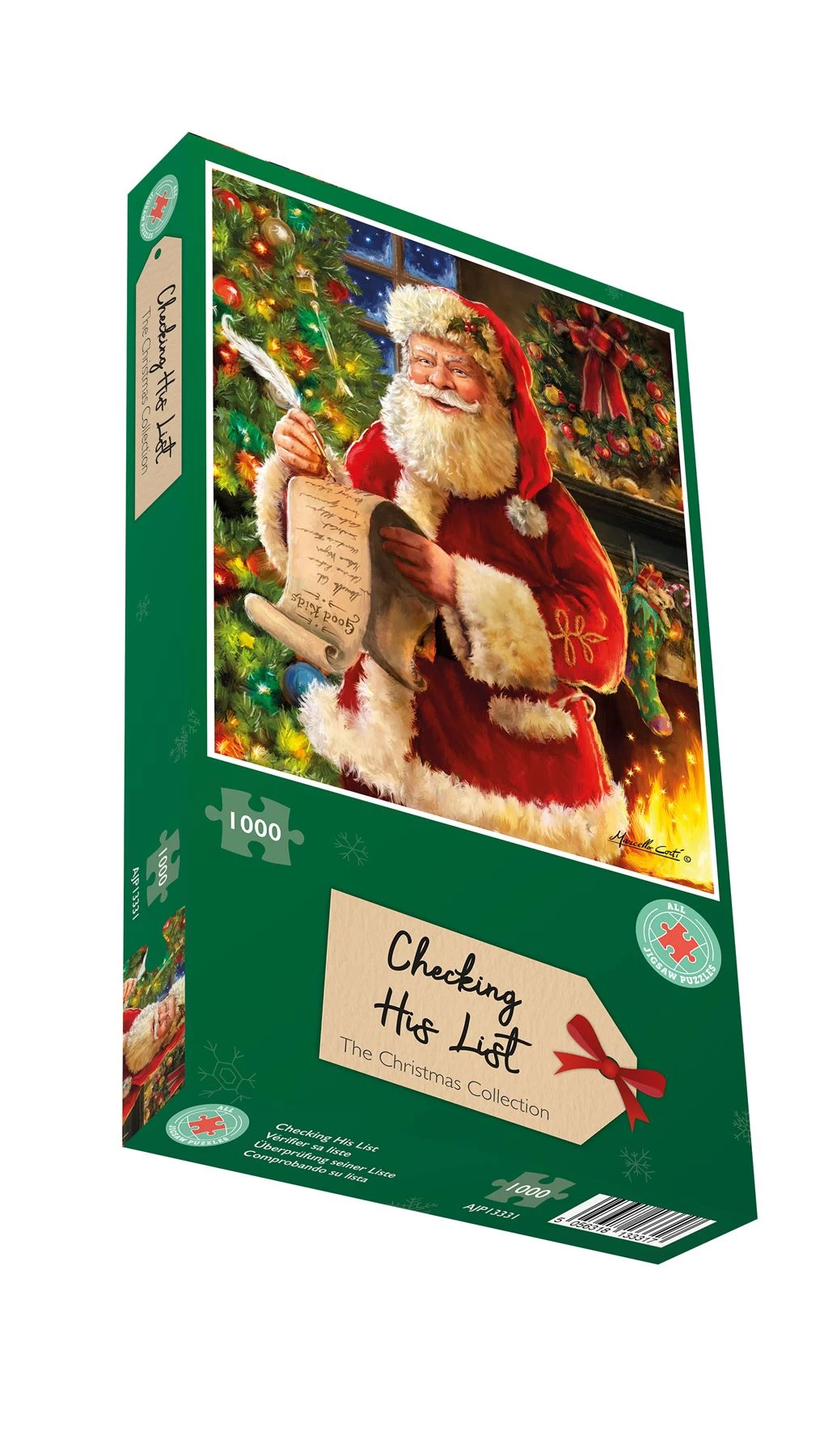 Checking His List 1000 Piece Jigsaw Puzzle - Image 2