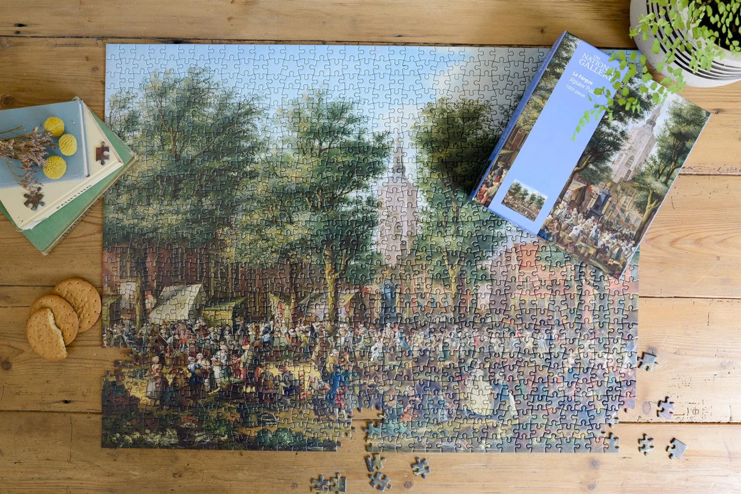 The Grote Markt At The Hague - National Gallery 1000 Piece Jigsaw Puzzle - Image 8