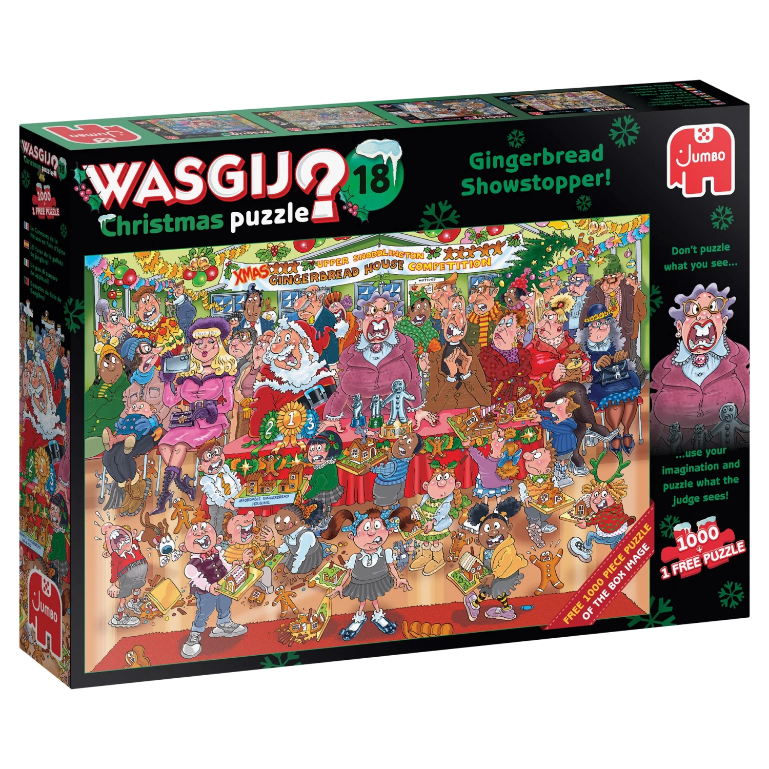 Jumbo Wasgij Christmas 18 Gingerbread Showstopper 1000 Piece Jigsaw Puzzle - Image 3