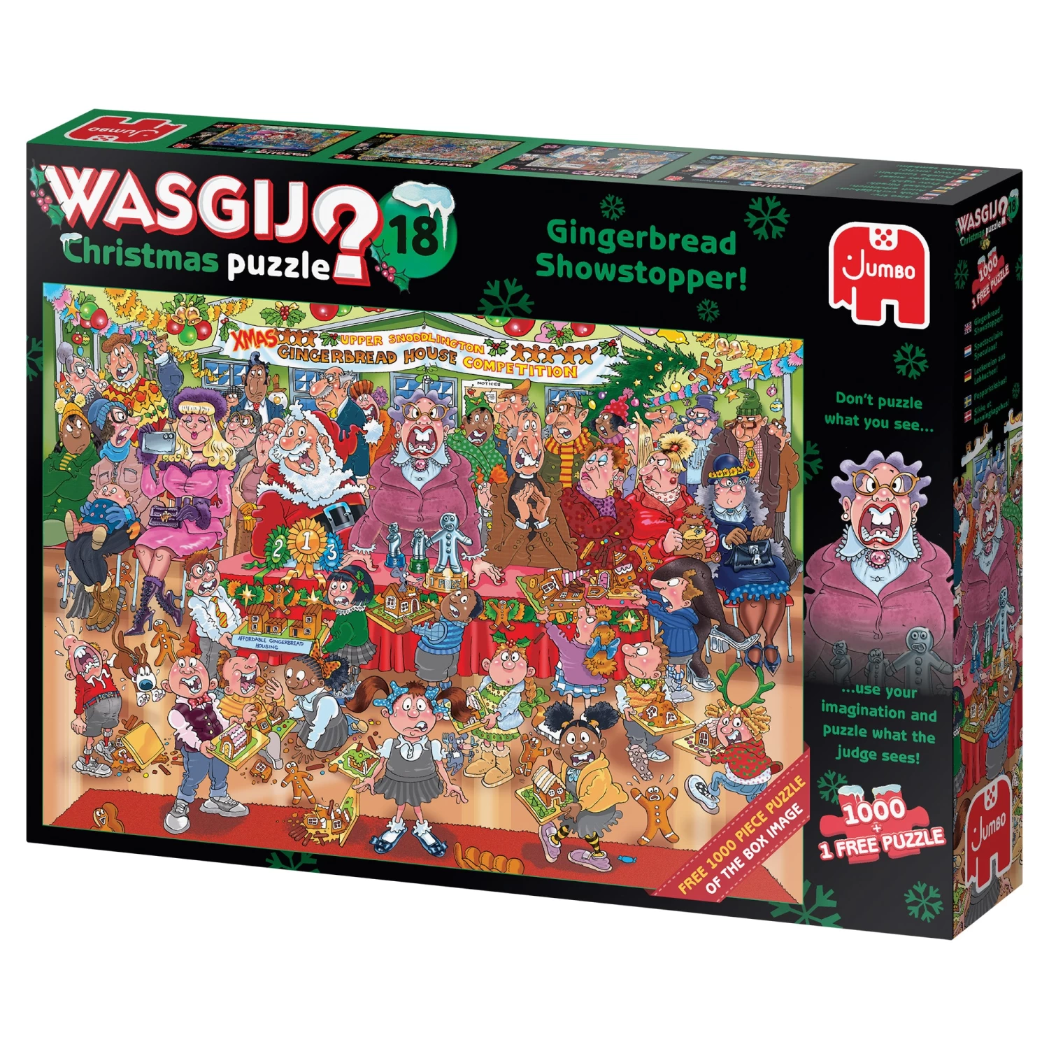 Jumbo Wasgij Christmas 18 Gingerbread Showstopper 1000 Piece Jigsaw Puzzle - Image 4