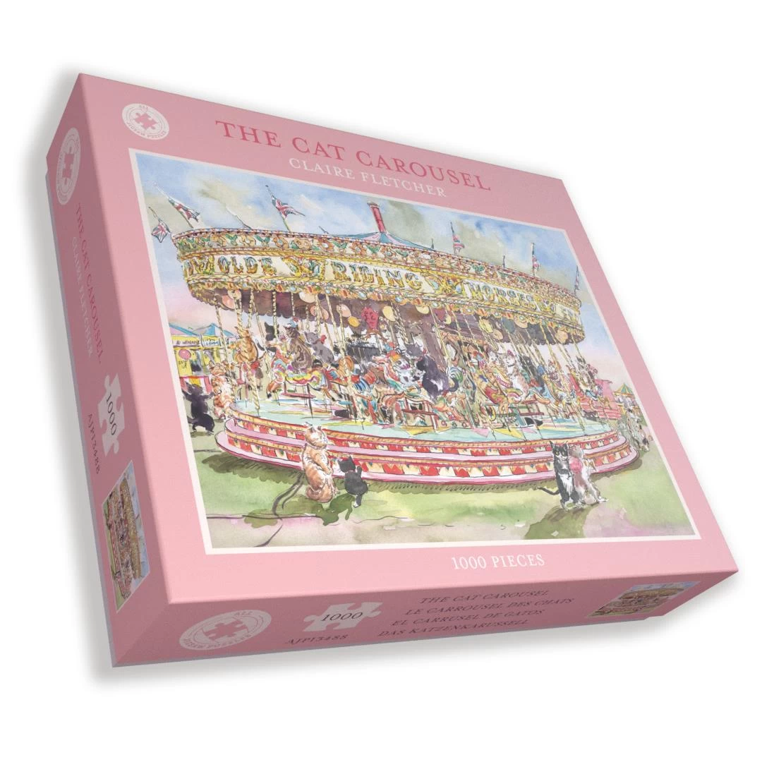 The Cat Carousel 1000 Piece Jigsaw Puzzle - Image 2