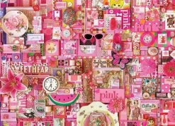 Pink 1000 Piece Jigsaw Puzzle