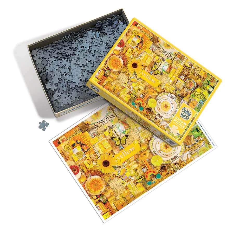 Yellow 1000 Piece Jigsaw Puzzle - Image 3
