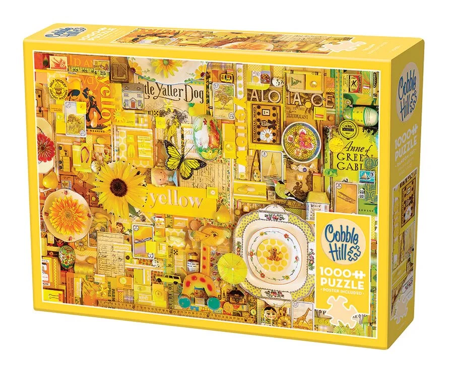 Yellow 1000 Piece Jigsaw Puzzle - Image 2