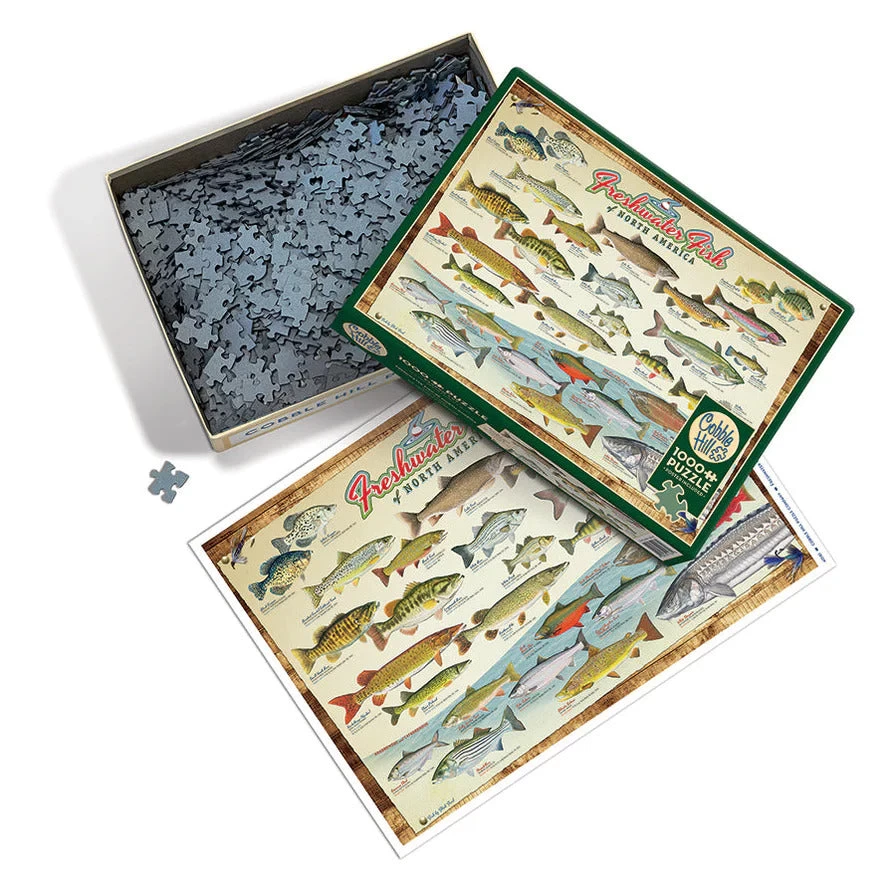 Freshwater Fish Of North America 1000 Piece Jigsaw Puzzle - Image 3