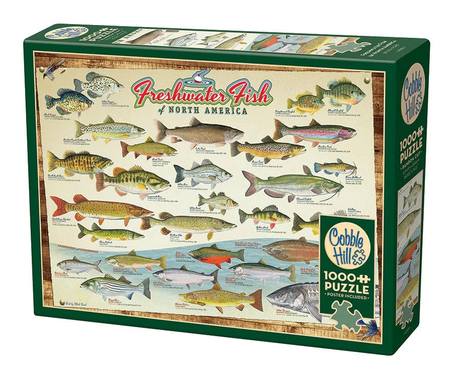 Freshwater Fish Of North America 1000 Piece Jigsaw Puzzle - Image 2