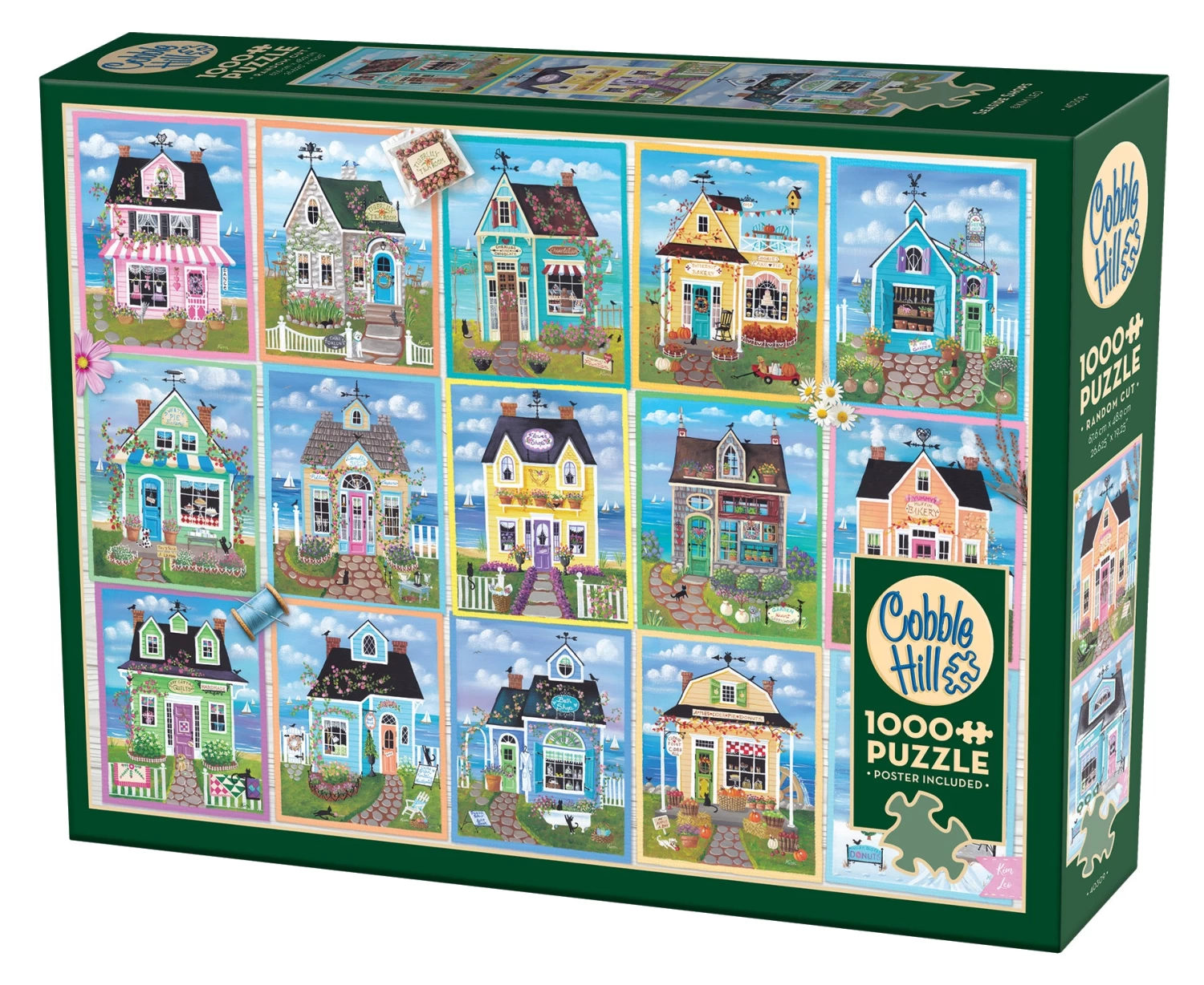 Seaside Shops 1000 Piece Jigsaw Puzzle - Image 2