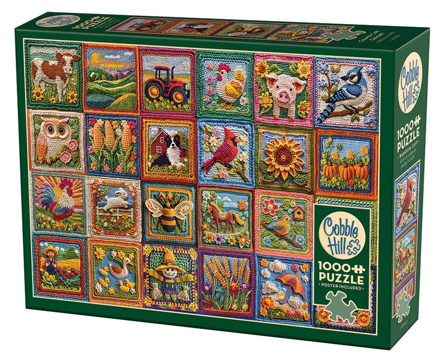 Country Life Crochet 1000 Piece Jigsaw Puzzle - Image 2