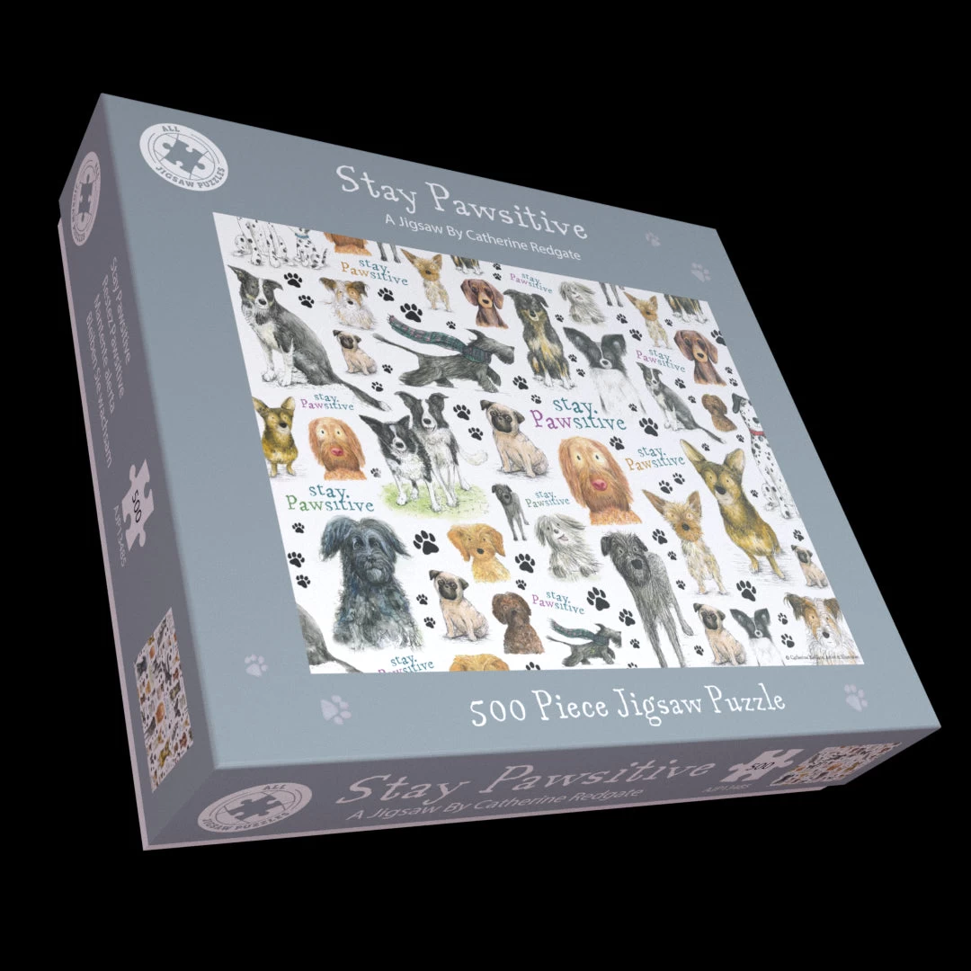 Stay Pawsitive 500 Piece Jigsaw Puzzle - Image 2