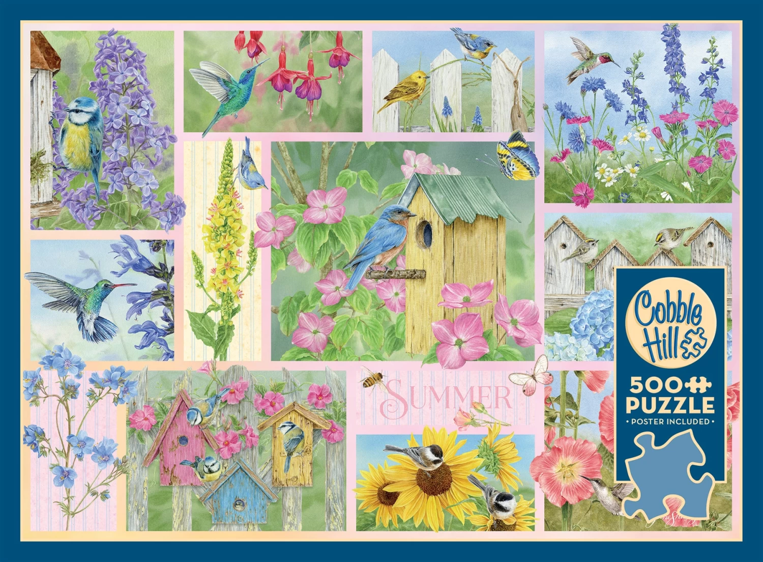 Garden Birds In Summer 500 Piece Jigsaw Puzzle - Image 3