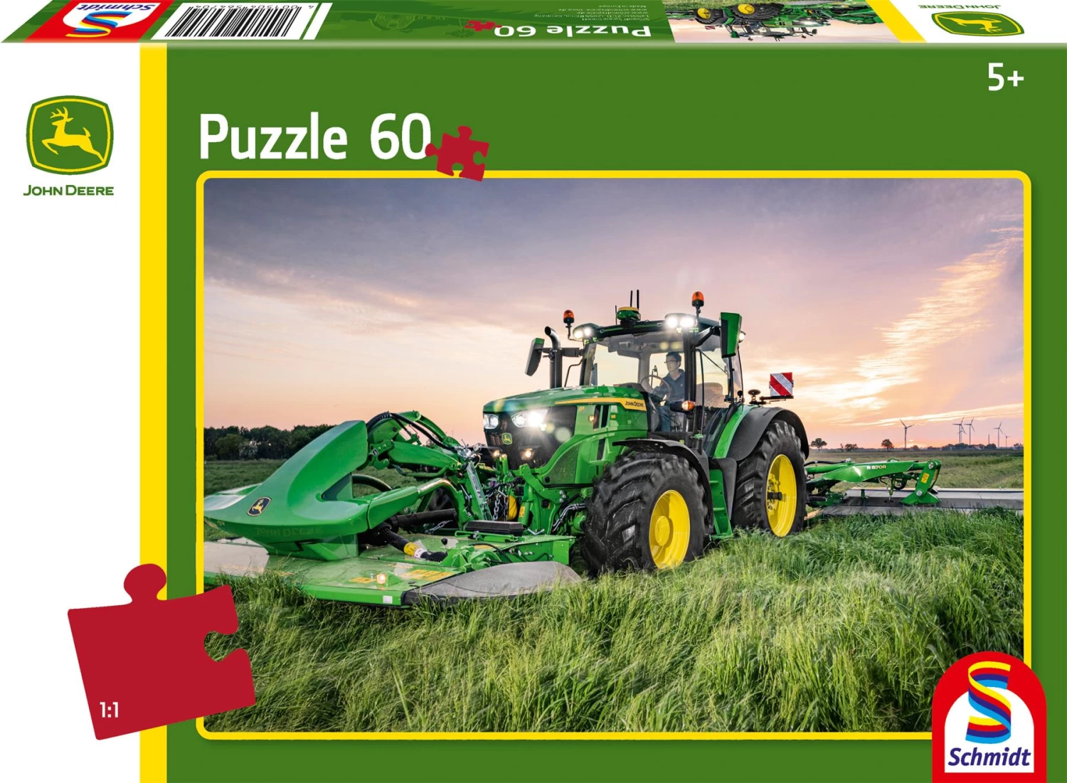 Schmidt John Deere: Tractor 6R 185 60 Piece Jigsaw Puzzle - Image 2
