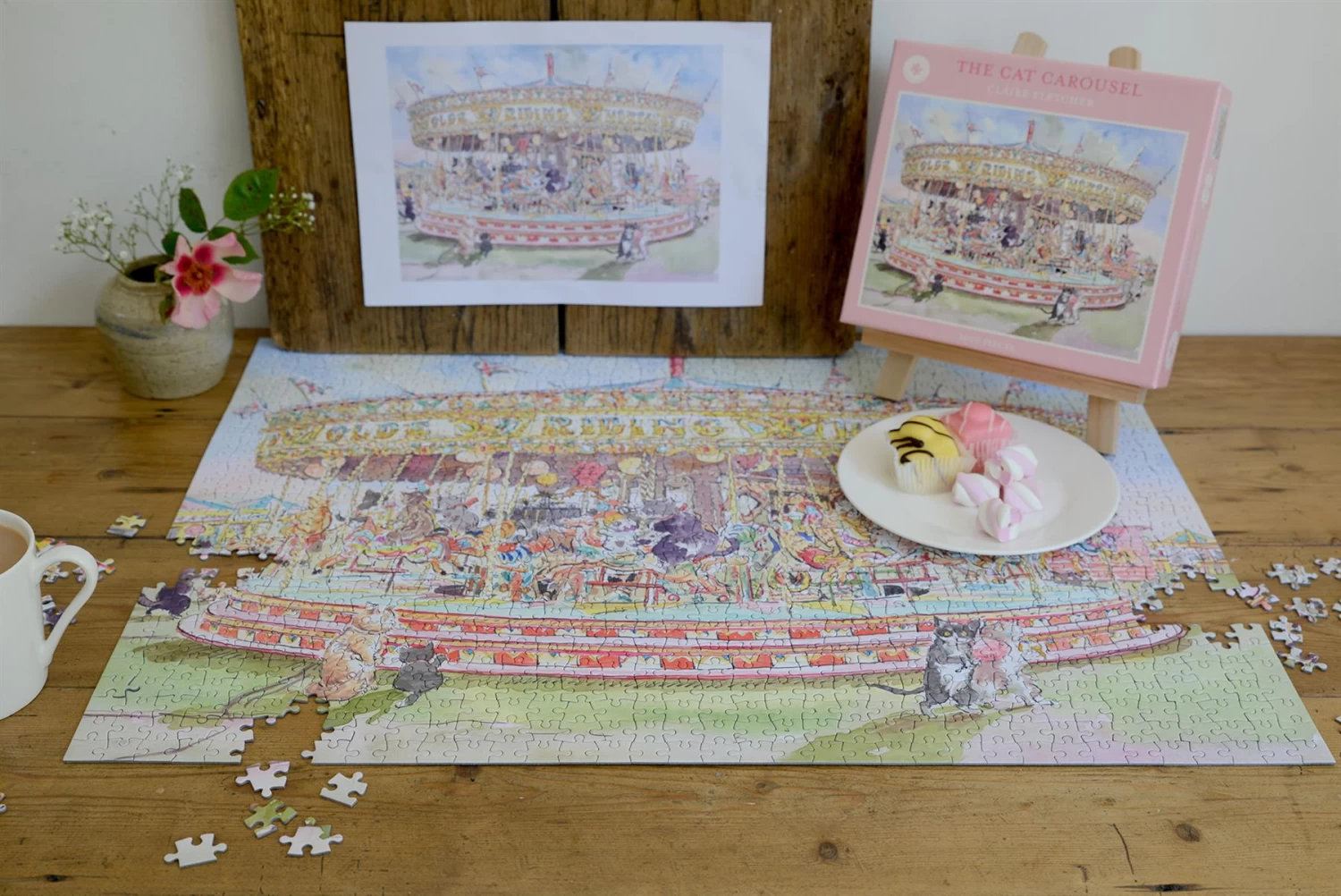 The Cat Carousel 1000 Piece Jigsaw Puzzle - Image 6