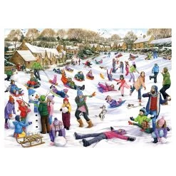 Falcon De Luxe Snow Day 1000 Piece Jigsaw Puzzle