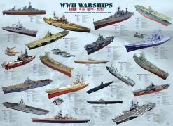 Eurographics WW II Warships 1000 Piece Jigsaw Puzzle