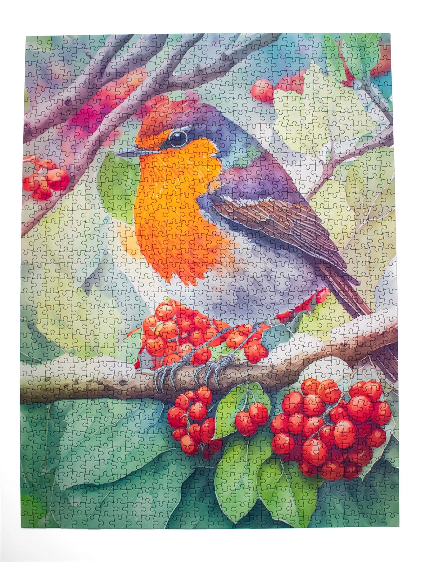 Winter Robin 1000 Piece Jigsaw Puzzle - Image 4