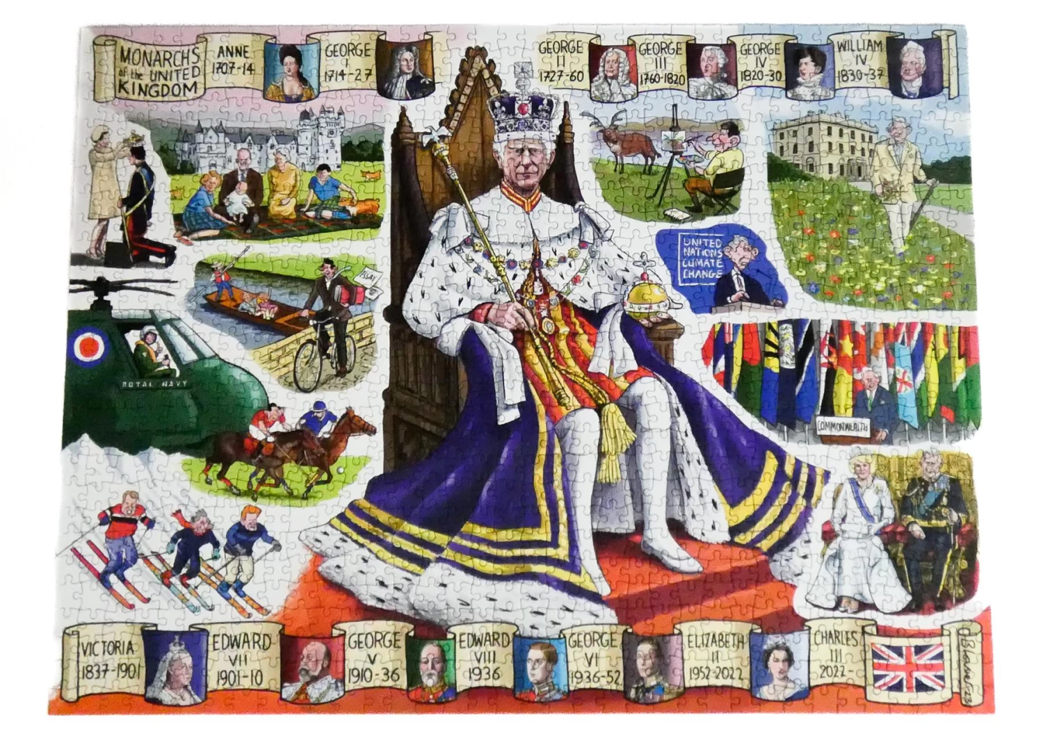 King Charles III Coronation According To Blower 1000 Or 300 Piece Jigsaw Puzzle - Image 6