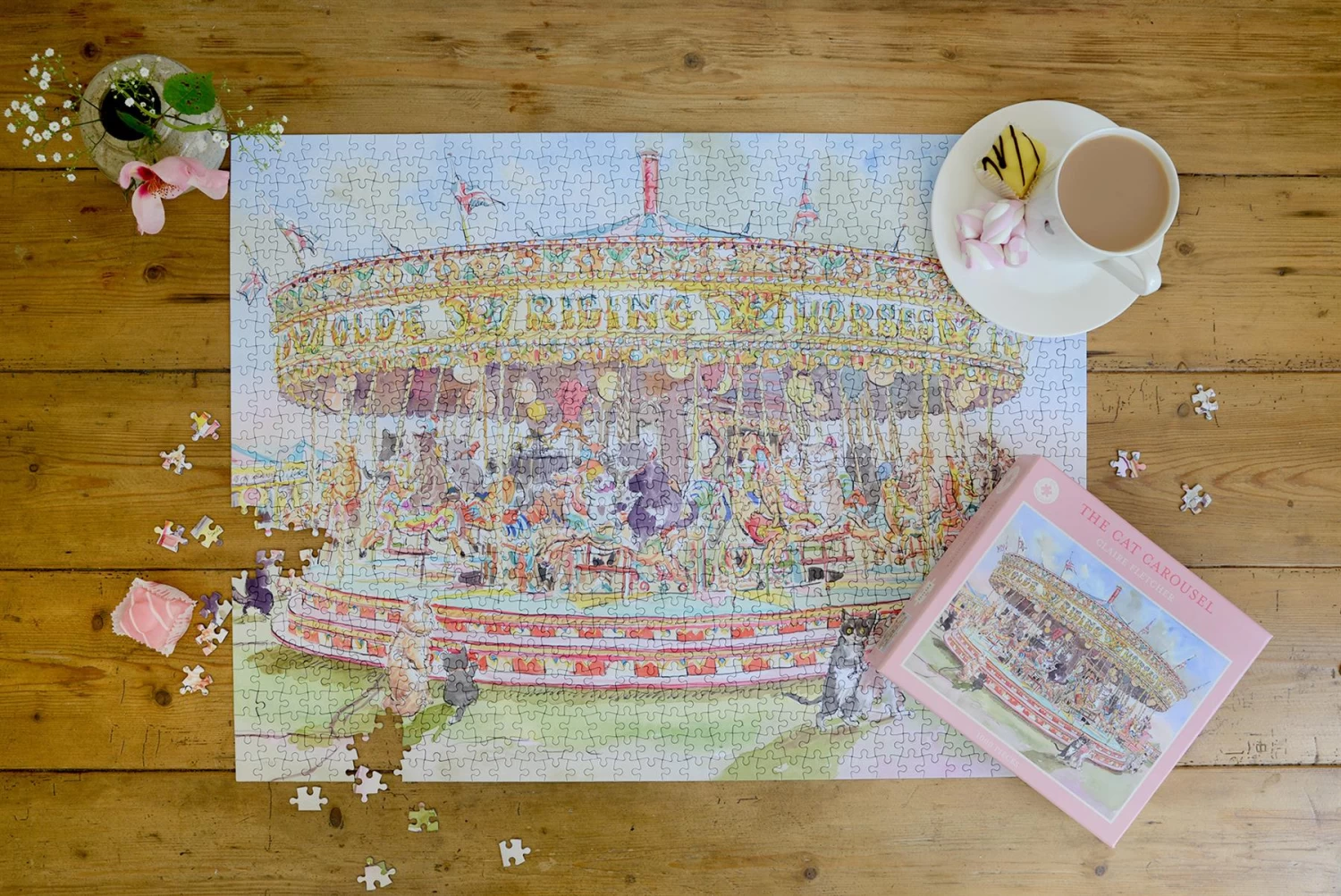 The Cat Carousel 1000 Piece Jigsaw Puzzle - Image 10