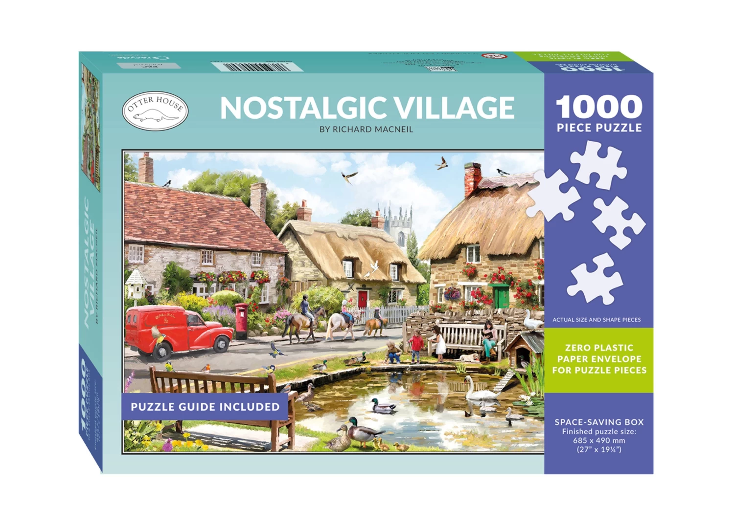 Nostalgic Village 1000 Piece Jigsaw Puzzle - Image 2