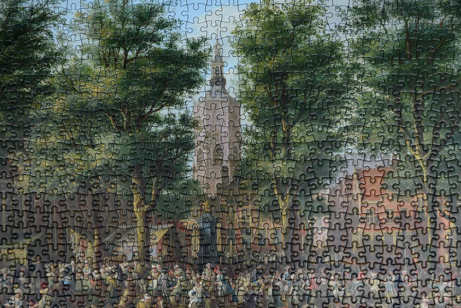 The Grote Markt At The Hague - National Gallery 1000 Piece Jigsaw Puzzle - Image 10