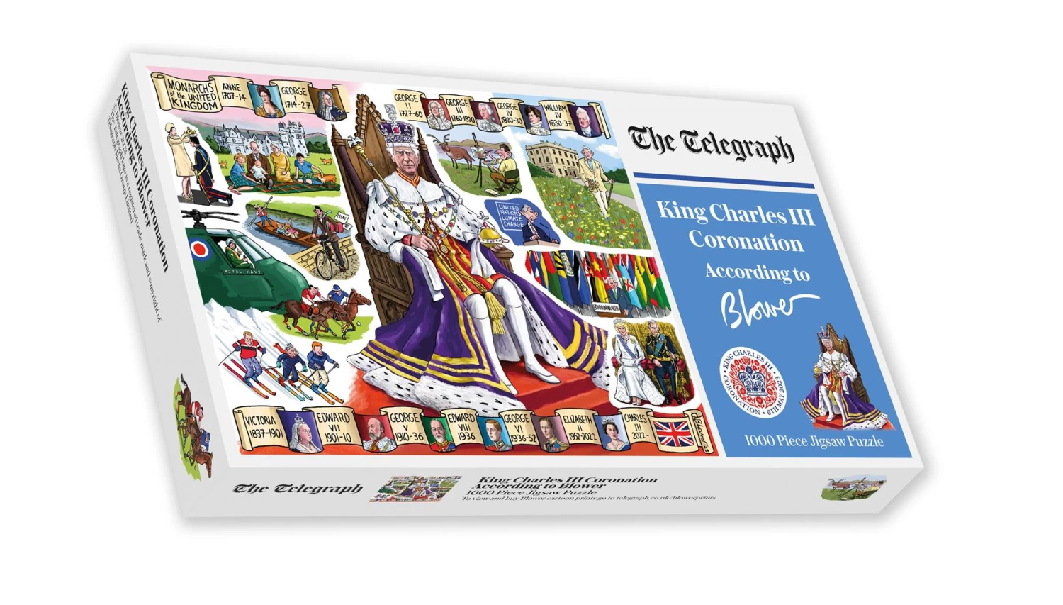 King Charles III Coronation According To Blower 1000 Or 300 Piece Jigsaw Puzzle - Image 2