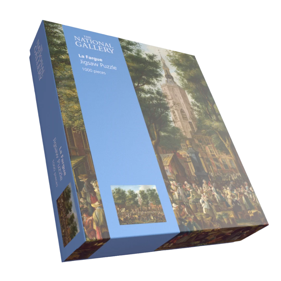 The Grote Markt At The Hague - National Gallery 1000 Piece Jigsaw Puzzle - Image 2