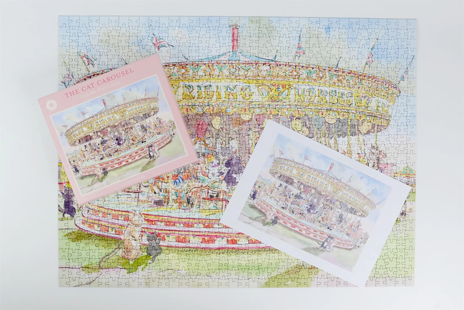 The Cat Carousel 1000 Piece Jigsaw Puzzle - Image 3