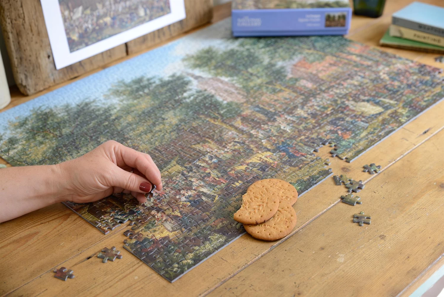 The Grote Markt At The Hague - National Gallery 1000 Piece Jigsaw Puzzle - Image 7