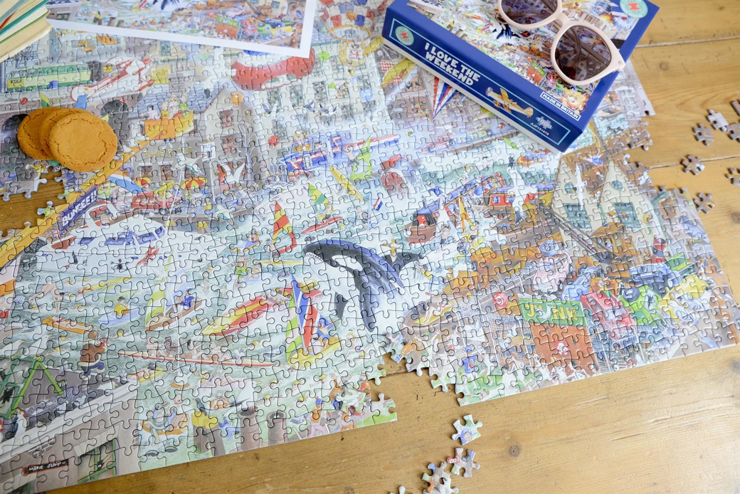 Mike Jupp I Love The Weekend 1000 Piece Jigsaw Puzzle - Image 4