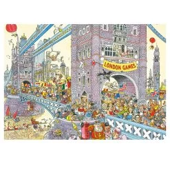 Jumbo Wasgij Retro Mystery 8 The Final Hurdle! 1000 Piece Jigsaw Puzzle