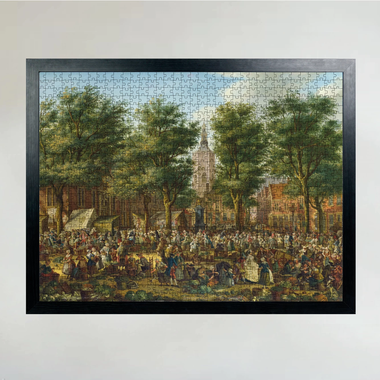 The Grote Markt At The Hague - National Gallery 1000 Piece Jigsaw Puzzle - Image 13