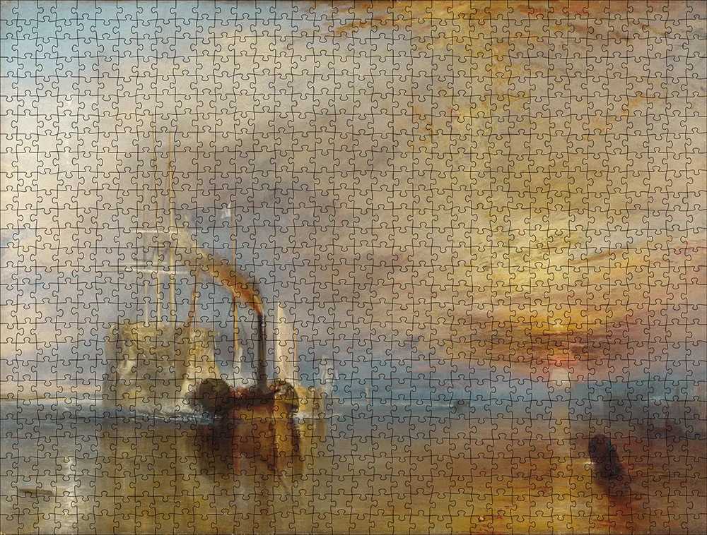 The Fighting Temeraire Tugged To Her Last Berth To Be Broken Up, 1838 - National Gallery 1000 Piece Jigsaw Puzzle - Image 3