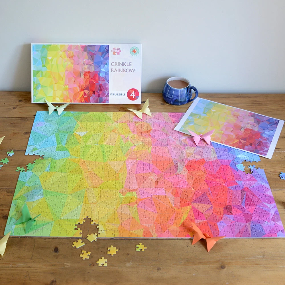 Crinkle Rainbow - Impuzzible No.4 - Impuzzible Jigsaw Puzzle - Image 6
