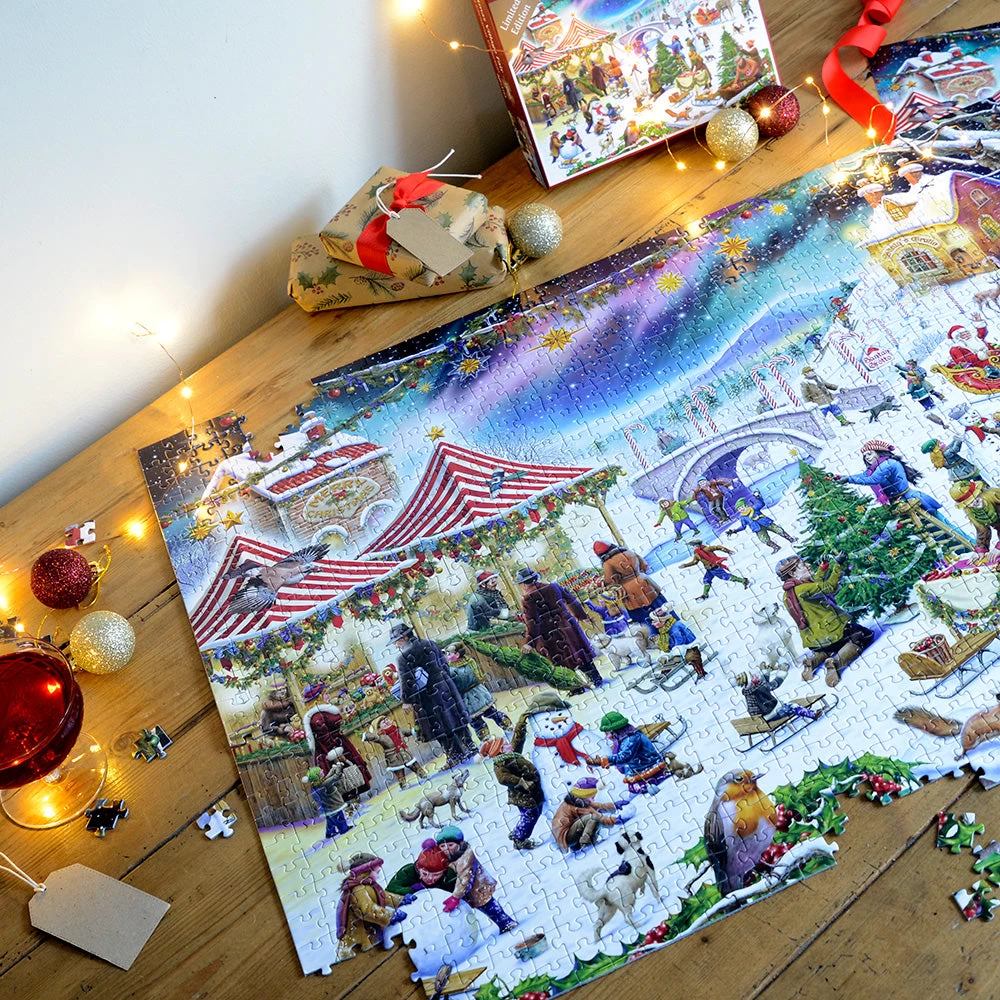 Christmas Village Fair - Festive Jigsaw Puzzle By Rudolf Farkas - Image 7