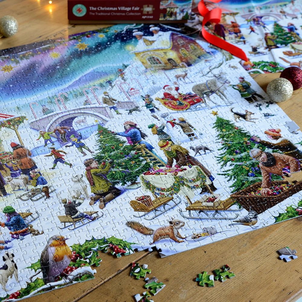 Christmas Village Fair - Festive Jigsaw Puzzle By Rudolf Farkas - Image 8