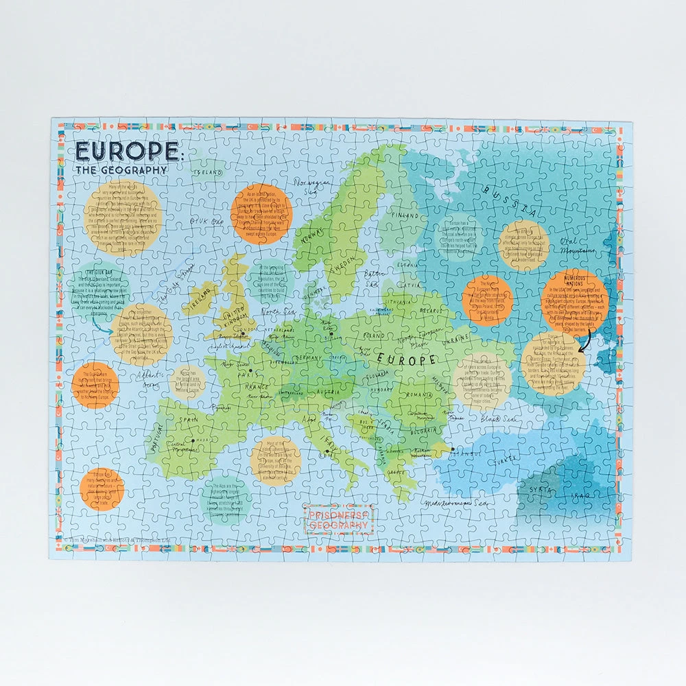 Prisoners Of Geography Europe Map 500 Piece Jigsaw Puzzle - Image 3