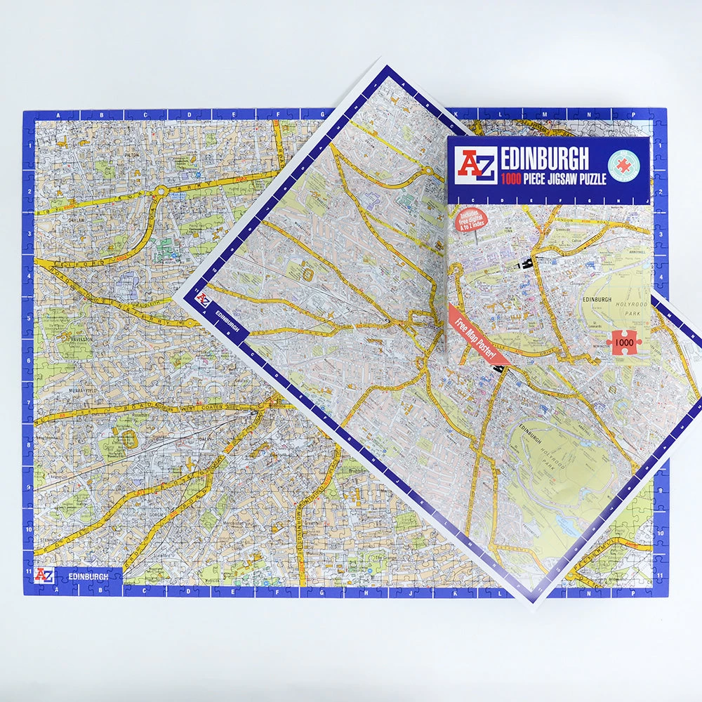 A To Z Map Of Edinburgh 1000 Piece Jigsaw - Image 5