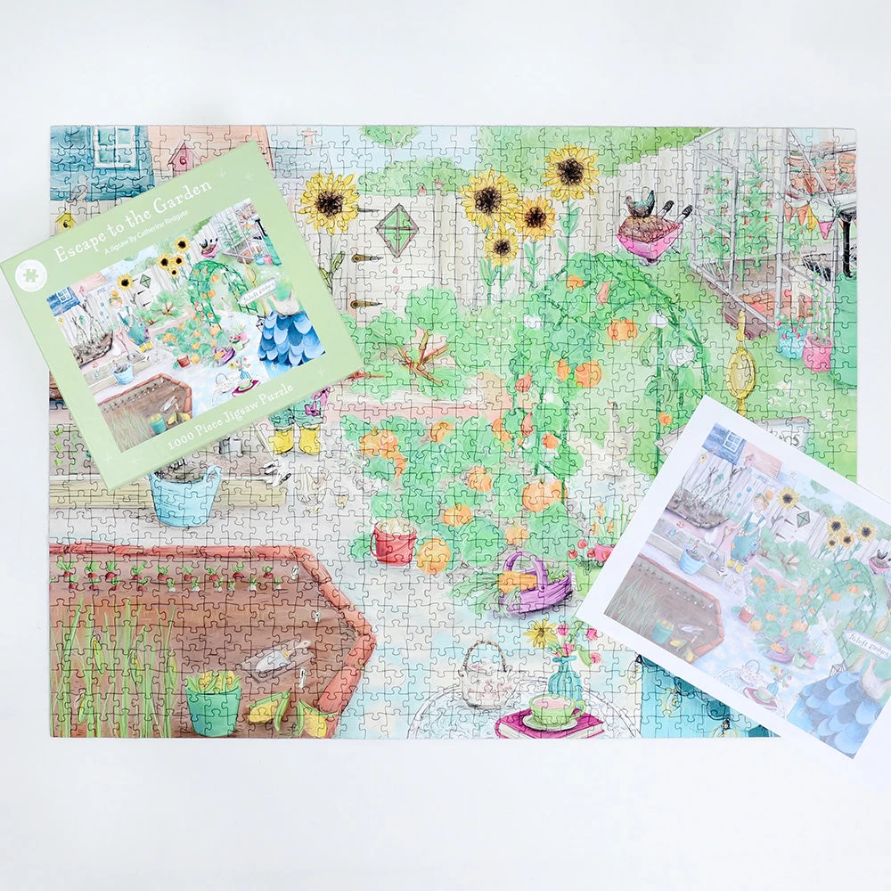 Escape To The Garden 1000 Piece Jigsaw Puzzle - Image 4