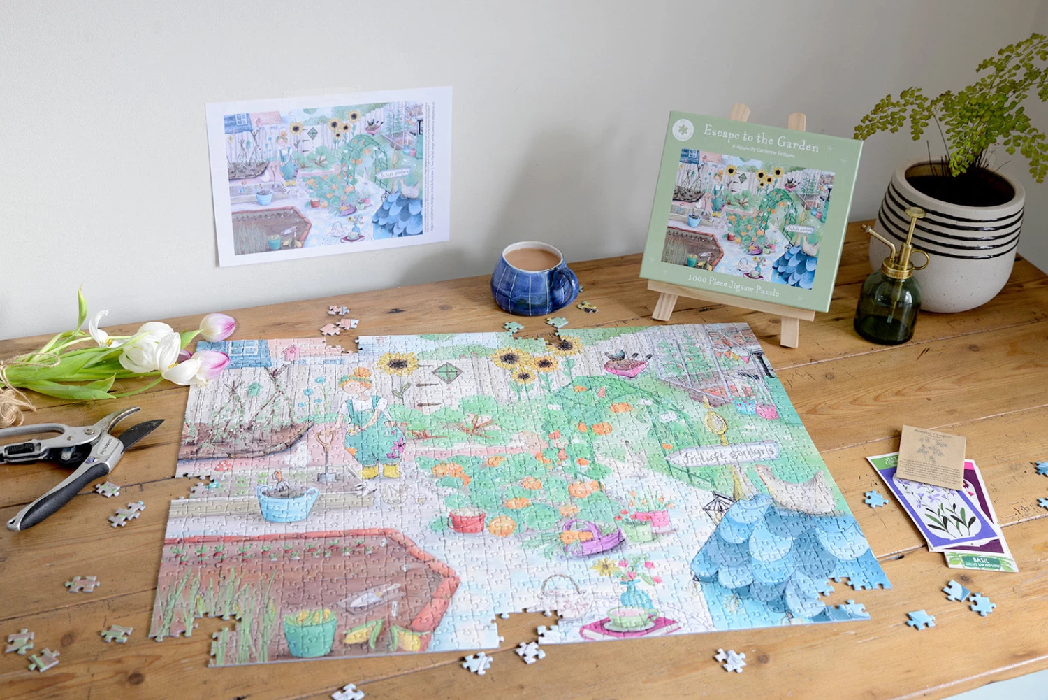 Escape To The Garden 1000 Piece Jigsaw Puzzle - Image 6
